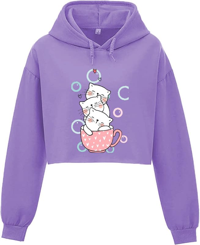 absolute defense Crop Hoodie for Women Girl Casual Stylish Latest White Brown Beige Lavender Pink Black Under 399 499 winterwear Hood wali Crop Hoody-picture-22