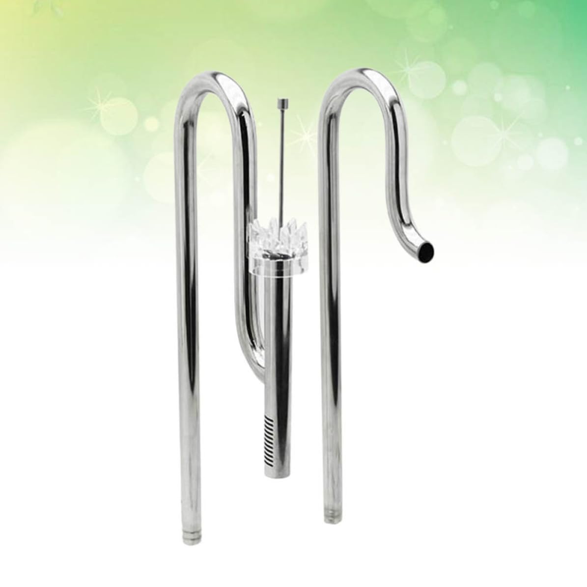 BESTonZON Tubo de Acero Inoxidable para Pecera Ajuste Práctico y Conjunto para Eliminar Aceite, Adecuado para Filtro Biológico y Agua de Acuario Limpia