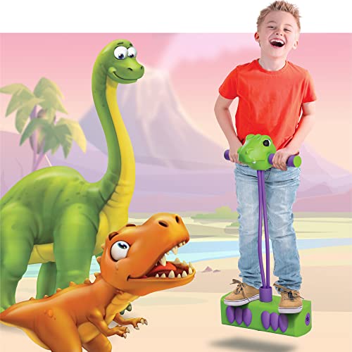 image for MindSprout Pogo Saurus | Foam Pogo Jumper for Kids 3, 4, 5, 6, 7, Year