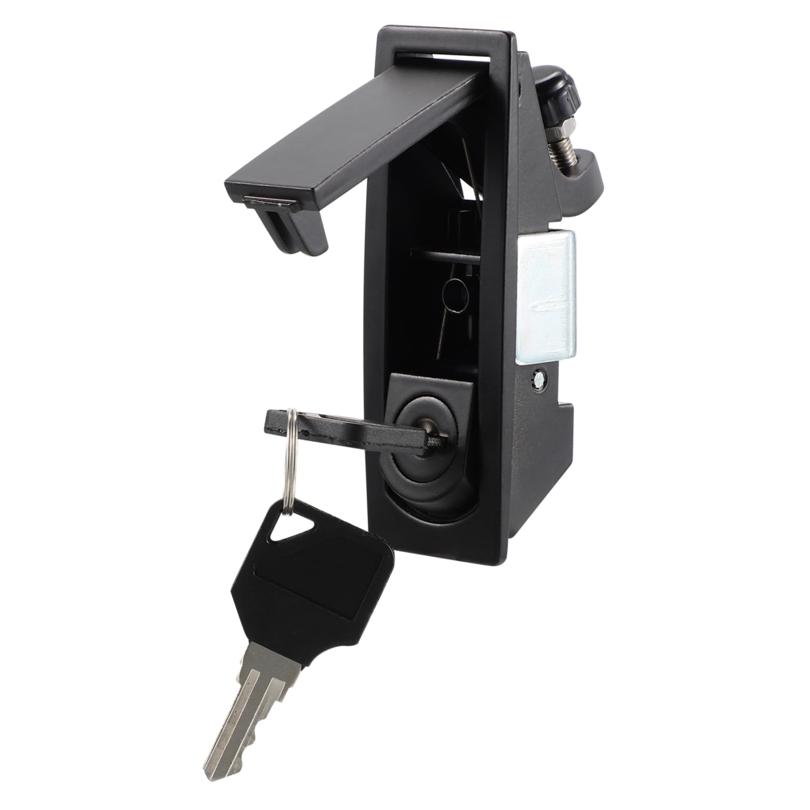 MUSISALY Hand Operated Compression Latches Key Locking Lock Latch Clasp for Cabinet Door