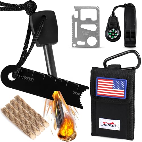 5 in 1 Ferro Rod Fire Starter Kit