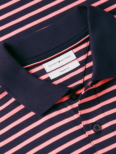 Image of Tommy Hilfiger Mens Short Sleeve Casual Polo Shirts in Regular Fit with Liquid Cotton