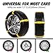 10 Pcs Snow Tire Chains for Car, Adjustable Snow Cable Chains Universal Fit for Most Car/Jeep/Truck/SUV, Width 185-295mm/7.2-11.6 inches