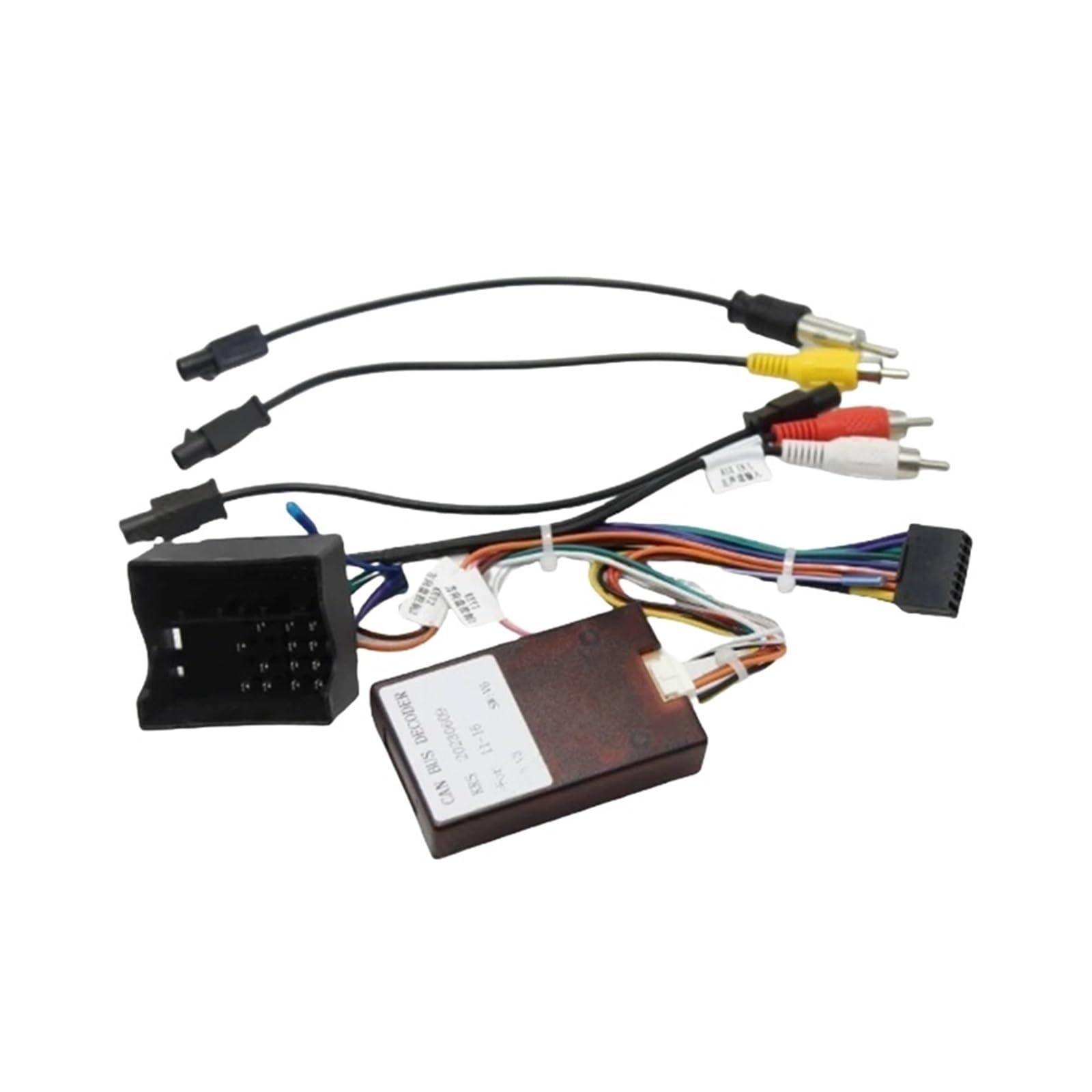 Adaptateur de faisceau de câbles 16 broches for voiture, décodeur, câble d'alimentation for autoradio Android, Compatible Pour Volkswagen Touareg 2011-2016