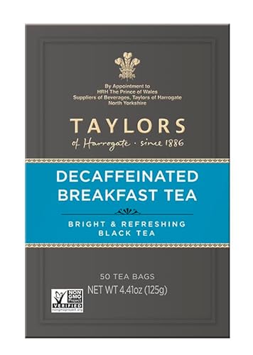 Taylors Of Harrogate TOHDCAF Decaffeinated Breakfast, 50 Teabags thumb #1