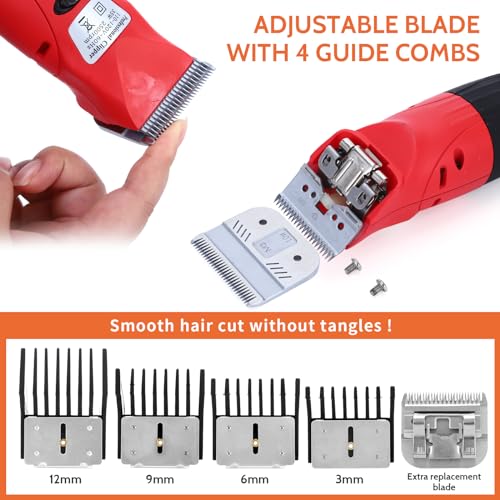 35W Electric Pet Hair Clipper Cutter Trimmer Shaver Grooming Kit for Small Larger Dog Cat with 3 Interchangeable Blades and 3m Power Cable, Dog Clippers for Grooming 35W Electric Pet Hair Clipper Cutter Trimmer Shaver Grooming Kit for Small Larger Dog Cat with 3 Interchangeable Blades and 3m Power Cable, Dog Clippers for Grooming