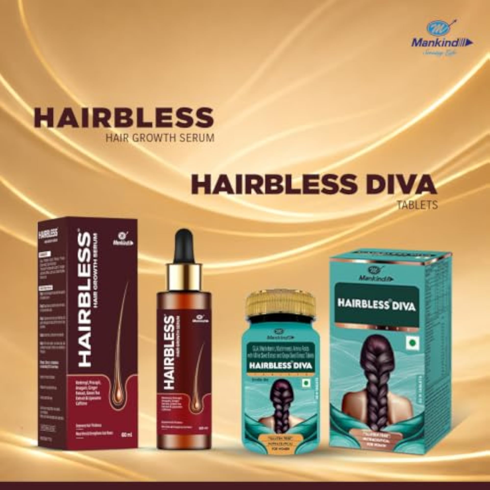 Diva Hair Growth Combo: Nutraceutical & Serum
