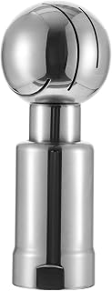 TEHAUX Rotary Spray Ball Stainless Steel 360 Degree Spray Pattern Tank Cleaning Ball for Sanitary Fittings Silver