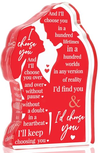 Valentines Day Wife Gifts for Him Husband Valentine's Day for Her Girlfriend Couples, Romantic I Love You Gifts Anniversary Wedding Gifts for Couples 2026 Fiance Christmas Birthday Gifts