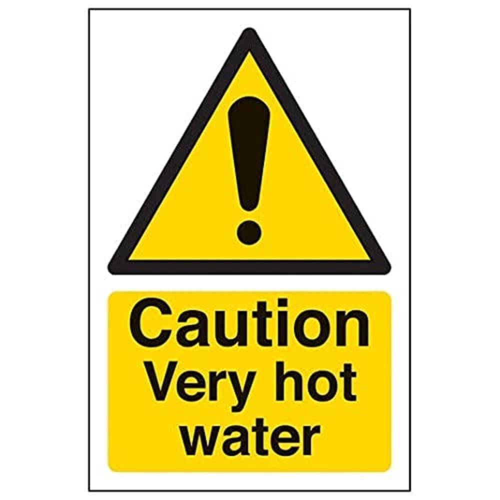 Warning Temperature- Caution Very Hot Water - 100 X 150mm