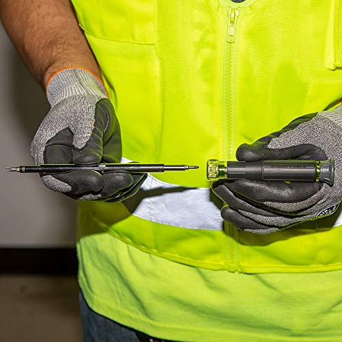 Klein Tools 32314 Electronic Screwdriver, 14-in-1 with 8 Precision Tips, Slotted, Phillips, and Tamperproof TORX Bits, 6 Precision Nut Drivers - Image 6