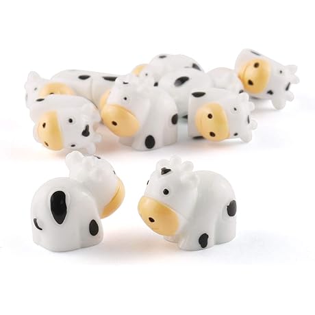 E-outstanding 30PCS Cow Charms Beads