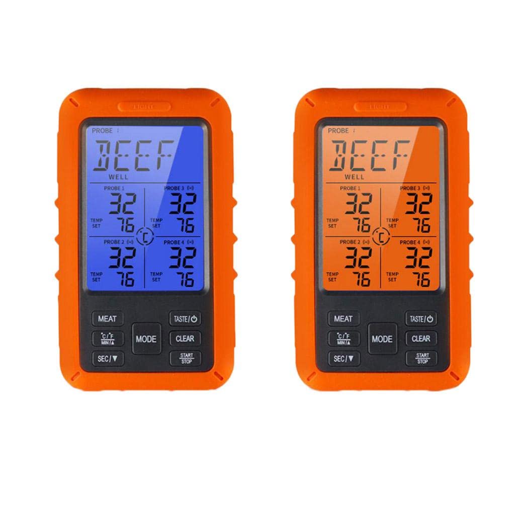 Drahtlose Fleisch Food Thermometer Küche Kochen Temperaturfühler BBQ Gauge