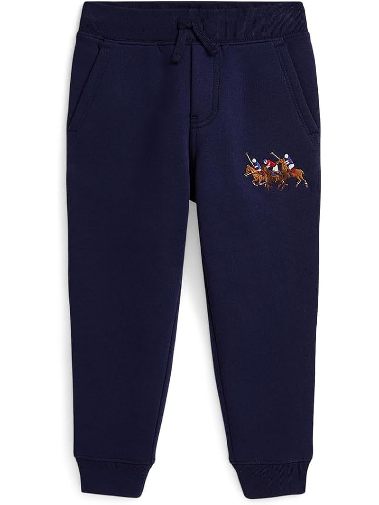 Navy Polo Ralph Lauren Triple-pony Fleece Jogger Pants (toddler/Little Kid)