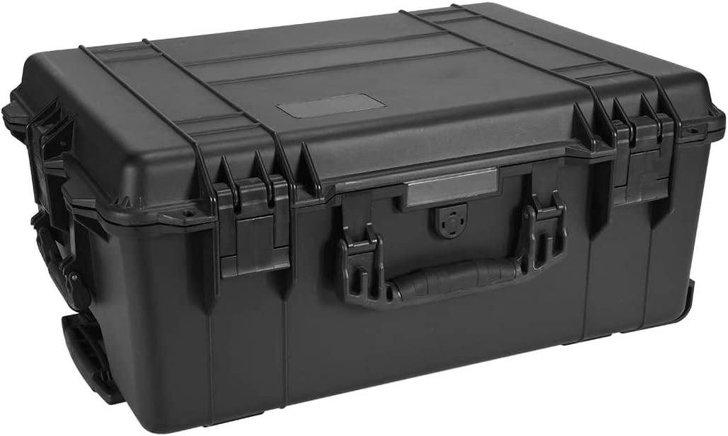 XYZOOM Watertight Carry On Hard Case with Foam Insert IP67 Protective Box 24.72" x 17.56" x 10.63"(68f0a f45f0 55475 27a05 60d77 0dd1a, Multiple Colors, L, Manual