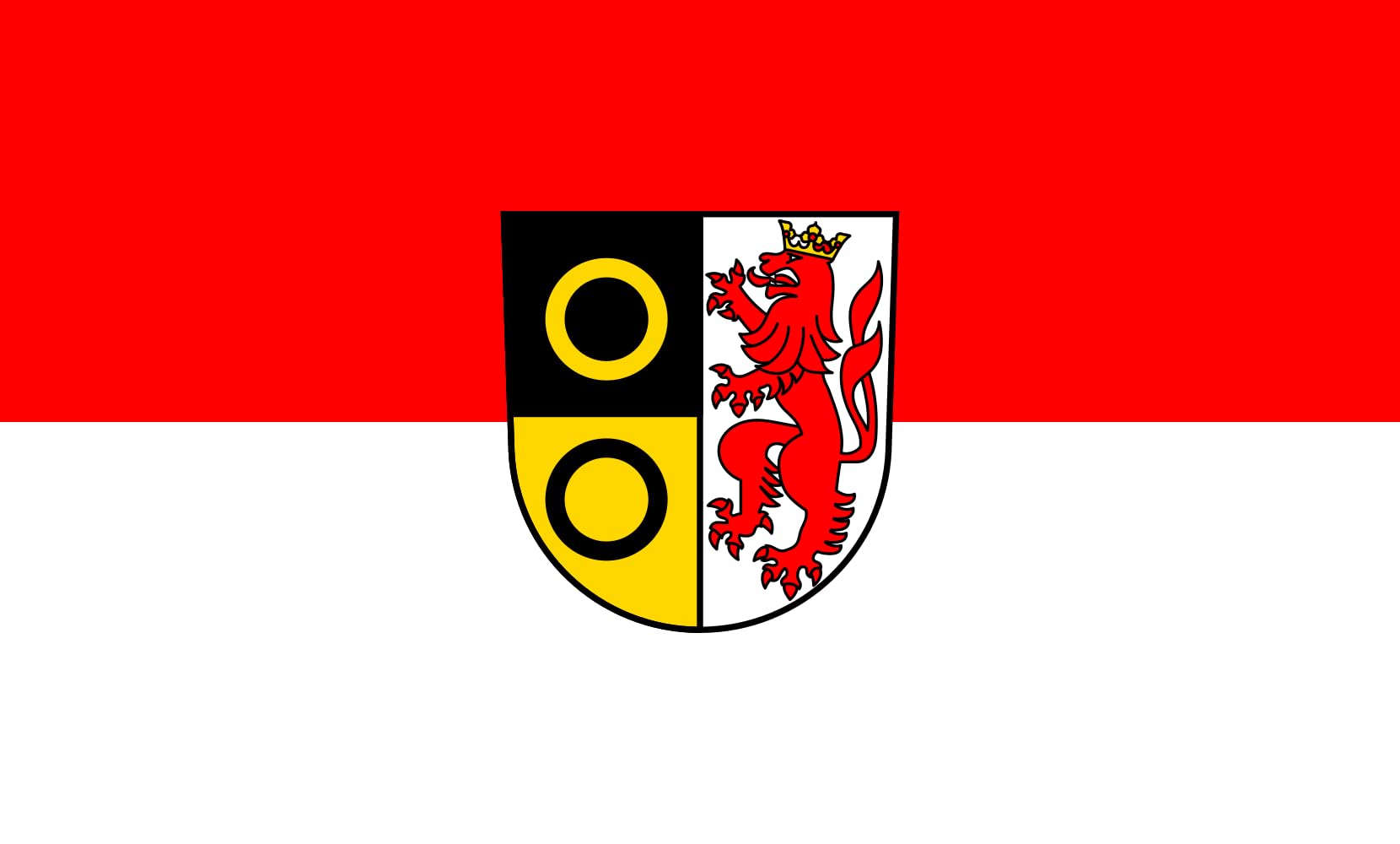 Drapeau Schwörstadt résistant au vent format paysage indéchirable 1.35m²