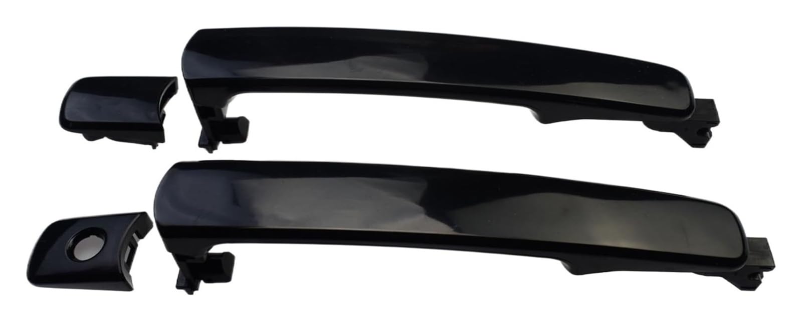 Fncvtm Black Front Lh Rh Sliding Exterior Handle For Nissan For Rogue Murano Car Door Handle Repair 2 Pcs Exterior Outside Front Rear Left Right(Black Front Lh Rh)