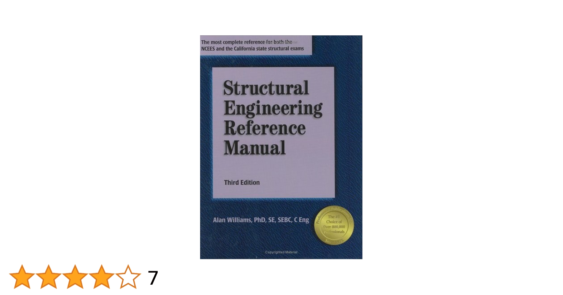 Structural Engineering Reference Manual : Williams, Alan