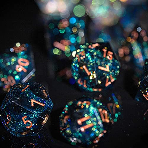 Dungeon Craft Vhs Sharp Edge Dnd Dice Set Of 7, Razor Edged Polyhedral D&D Dice Set For Dungeons And Dragons Role Playing Games, Starstorm #TOP4