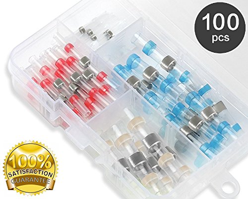 70% Off Discount UbiGear Wire Connector Solder Seal Heat Shrink Electrical Butt Connectors Terminals Insulated Marine Waterproof Automotive Copper Splice (100 Pcs Mix) Black Friday - 60% OFF UbiGear Wire Connector Solder Seal Heat Shrink Electrical Butt Connectors Terminals Insulated Marine Waterproof Automotive Copper Splice (100 Pcs Mix)