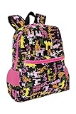 Mochila Feminina Infantil LS Gatos Com 4 Divisões - MO3189