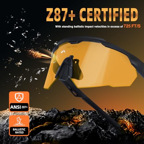 Image of Shooting Glasses Anti Fog with High Definition Lenses, ANSI Z87+ Certified Tactical Safety Glasses for Men Women