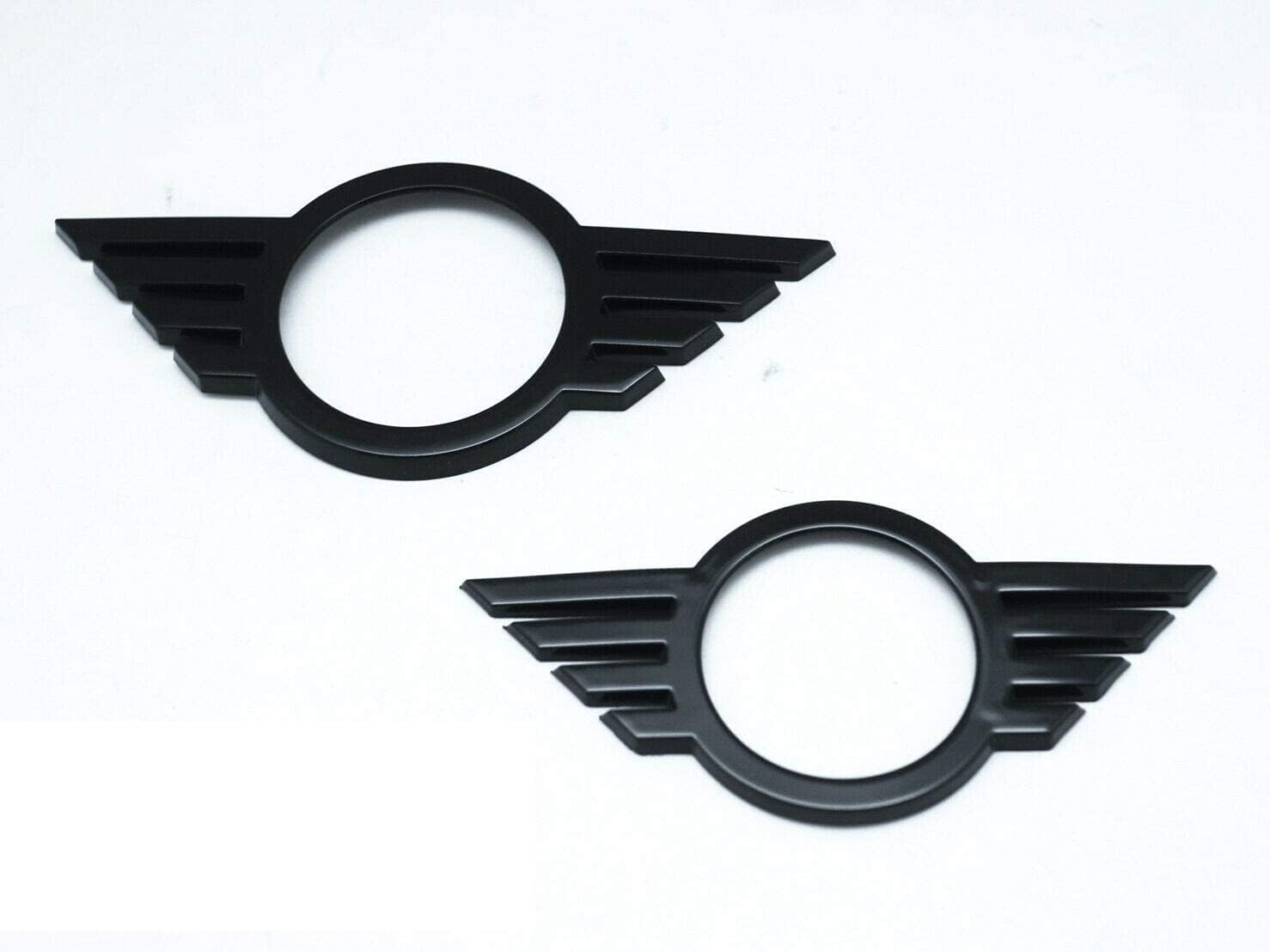 Front & Rear Glossy Black Emblem Badge Cover Compatible with 2019-up Clubman F54