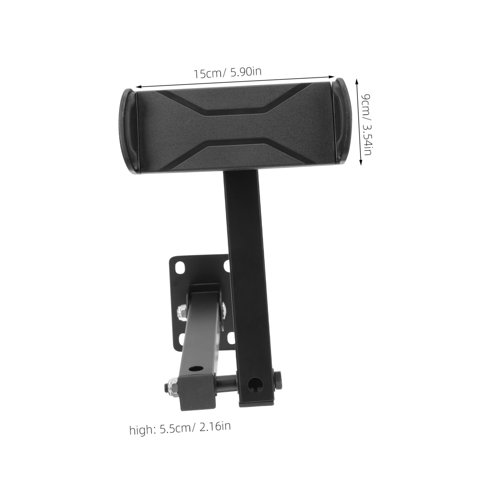 Gatuida Supporto da Parete per Telefono e Webcam Regolabile Nero | Braccio Articolato 360°, Lega di Alluminio, Clip Robusta per Tavoli e Cucine