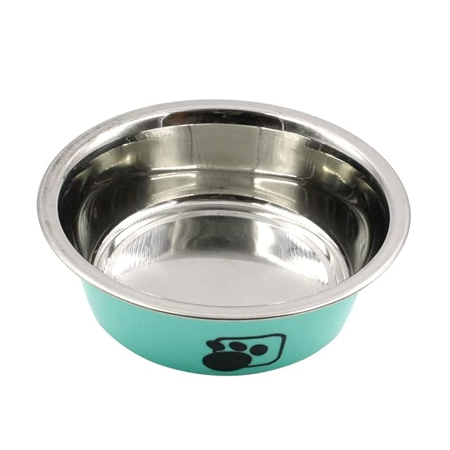 Foto 7 de 8 de 2PC Comedero o Bebedero para Perros Cuencos de Metal de Acero Inoxidable para Perros Pequeño y Grande Color…