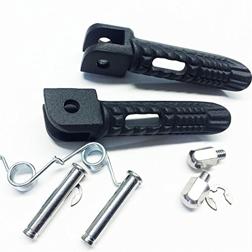 Httmt Mt390-025- Black Front Foot Pegs Footrest Compatible With Suzuki Gsx-R Gsxr 600 750 1000 2000-2011 #TOP1