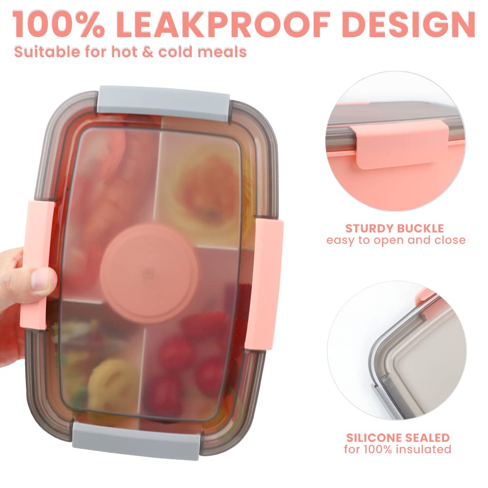 Lunchbox 1200ML,Bento Box Brotbüchse Auslaufsicher Luftdichte Lunchbox 1200ML,Bento Box Brotbüchse Auslaufsicher Luftdichte