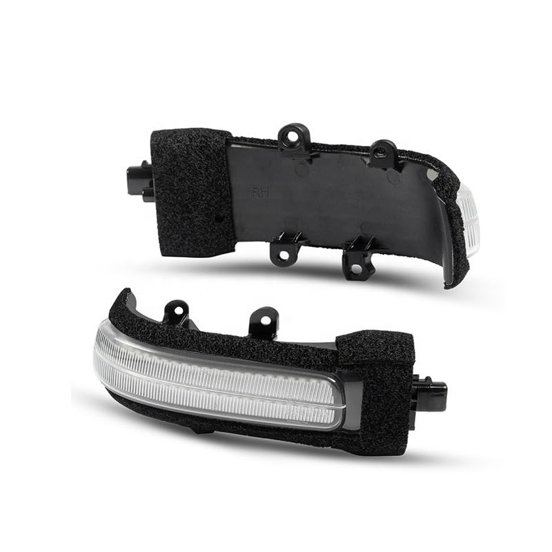 2 szt. Dynamiczne światła lusterek bocznych, kierunkowskazy OEM#8173052071 do RAV4 Highlander 4Runner Sienna Fortuner Rush(Silver)