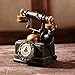 Large Creative Retro Decorative Phone Model, Vintage Rotary Telephone Wall Decor Statue, Artist Figurine for Cafe Bar Window Desk (7.48x6.3x3.94)
