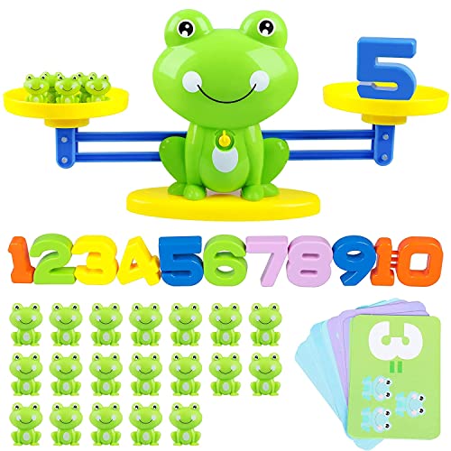 Image of Kidology Frog Balance Counting Toys for Kids 3+ Years | Fun Math Game for Preschool | Educational Number Learning Toy, Unique Children's Gift