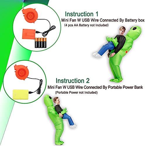 Inflatable Alien Costume Inflatable Halloween Costumes Blow Up Alien Costume for Halloween, Easter,C