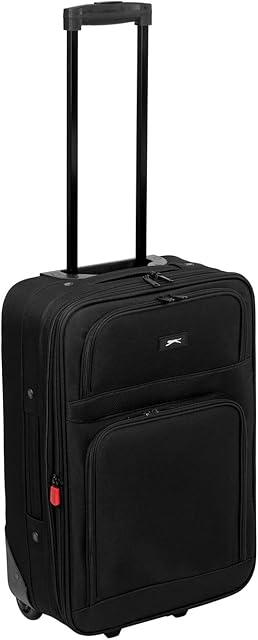 Slazenger Trolley Suitcase Black 22in/55cm