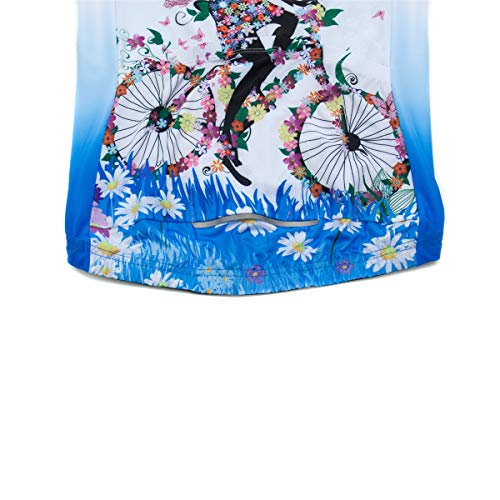 Image of Cycling Jerseys Women Bike Shirts Short Sleeve Bicycle Clothes Breathable Stretch Labric Bicycle Uniforms