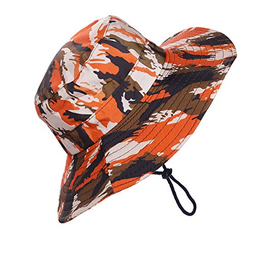 Outdoor Sun Hat, Waterproof Fishing Hat Sun Protection Summer Boonie For Man And Women Foldable Bucket Hat For Hiking (Camouflage E Unisex) #TOP1