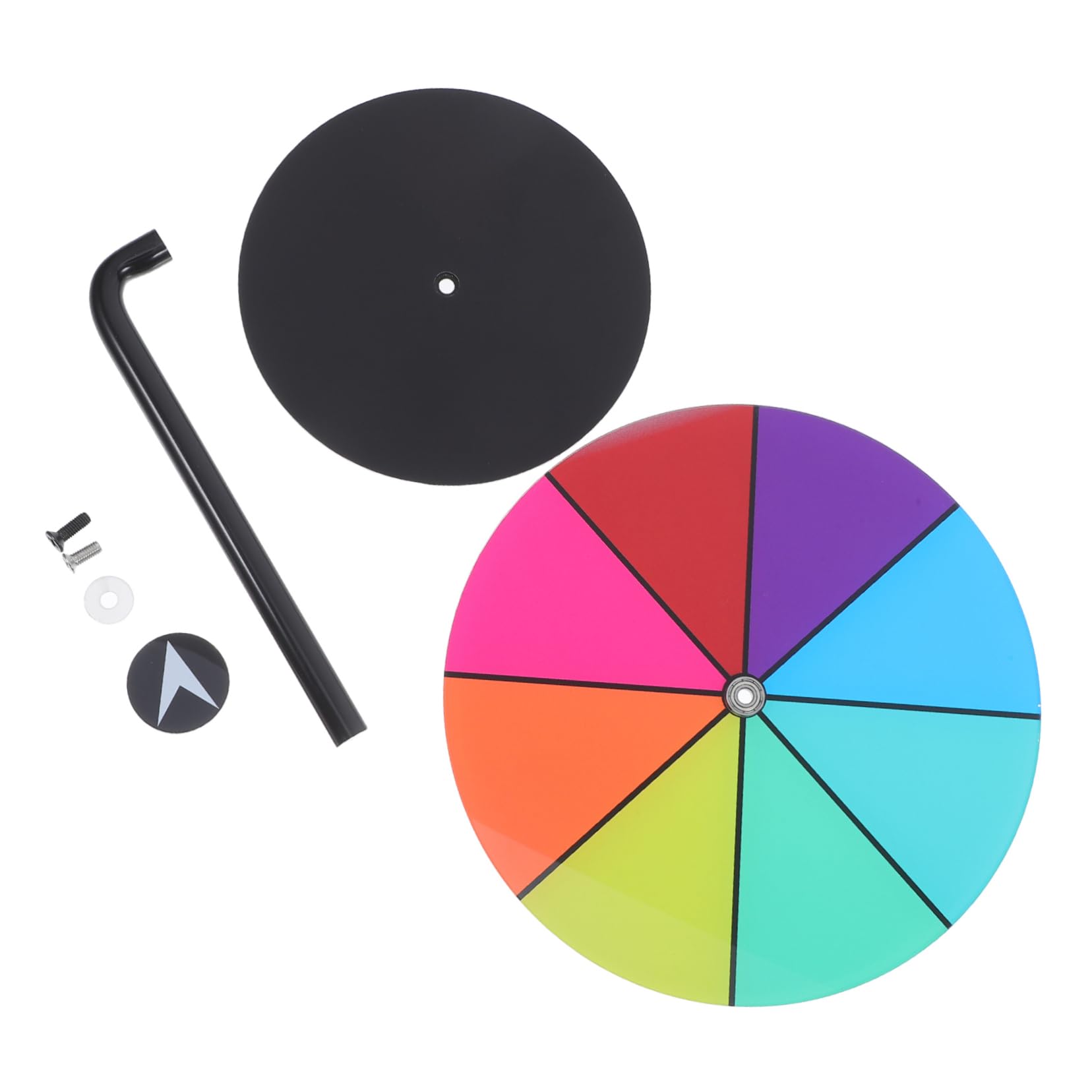 KOMBIUDA Spinning Prize Wheel Heavy Duty Tabletop Roulette with Detachable Design Shows Parties and Carnival Events Colorful Dry Erase Surface for Engaging Games