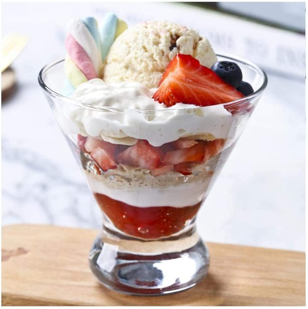 Bello, Semplice Bicchiere Creativo, Coppa Gelato, Coppa Dessert Insalata, Coppa Gelato Coppa Frullato Coppa Yogurt (set Di Due Coppe)