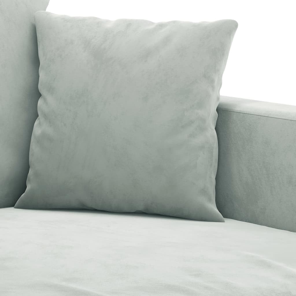 Juego de 2 sofás de terciopelo gris claro, estructura de metal resistente, 138/158 cm de ancho, cómoda experiencia de asiento con cojín, para salón, dormitorio, oficina