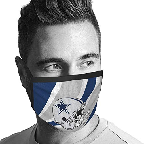 VF Classic Football Team Logo Cloth Dust Mask Face Bandana Reusable and Washable Balaclava for Men Women, Cowboy, 195