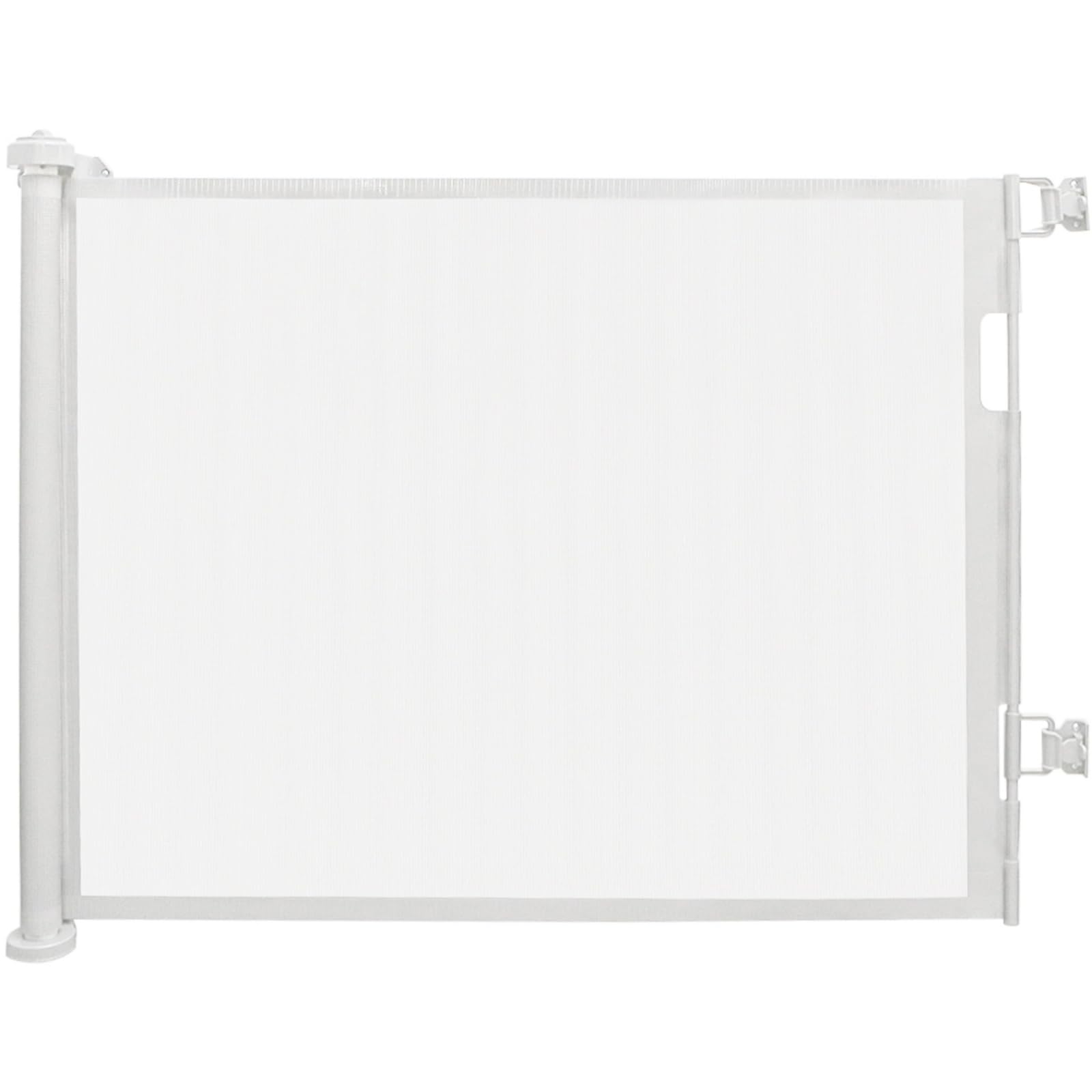 Barrière de sécurité rétractable escalier protection bébé animaux blanc 86x150