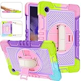 Hocase for Galaxy Tab A8 10.5" Case, with 360 Rotation Stand/Hand & Shoulder Strap, Heavy Duty Shock