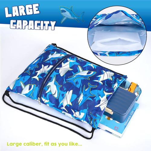 WAWSAM Shark Drawstring Bag for Kids - Image 3
