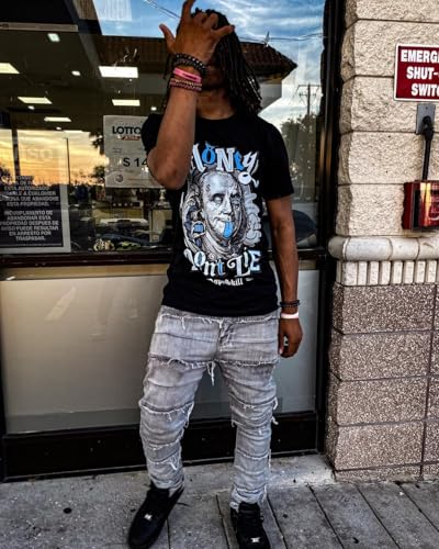 Image of DopeSkill Graphic Tee Streetwear Hip Hop Hypebeast Street Style Unisex T-Shirt Sneaker Colour Matching Shirts Swag Y2K Style