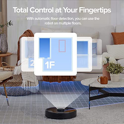 Roborock S7 Robotstofzuiger Krachtige 2500 Pa Robot Stofzuiger Verbonden via WiFi/Alexa/APP Aangepaste Reiniging met Ultrasone Detectie, Ideaal voor Huisdierenhaar (Zwart) - Image 6