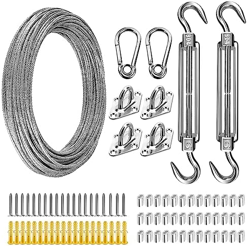 JIE Crochet De Voile D'ombrage Kit De Quincaillerie De Voile D'ombrage