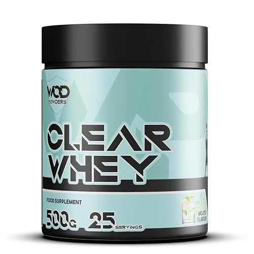 Clear Whey Isolate Protein Powder – Refreshing Protein Shake | Low Lactose, Easy Digesting & High in Protein | Ideal for Workout Recovery – 500g, 25 Servings - Mojito Flavour
