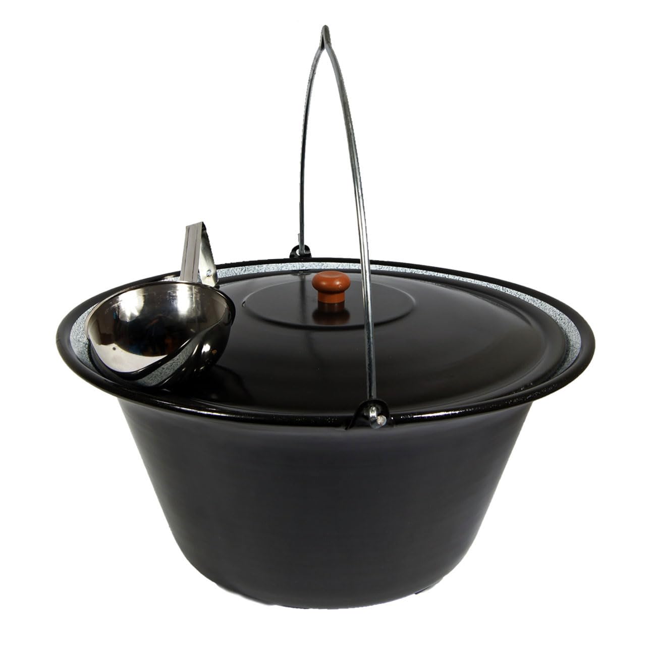 Set Gulaschkessel Gulaschtopf Emaille 30 Liter + Deckel Gratis Schöpflöffel